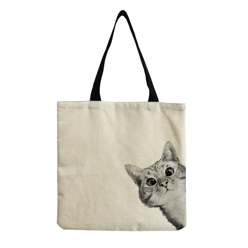Cabas Chat Curieux – Petit regard qui fait sourire
