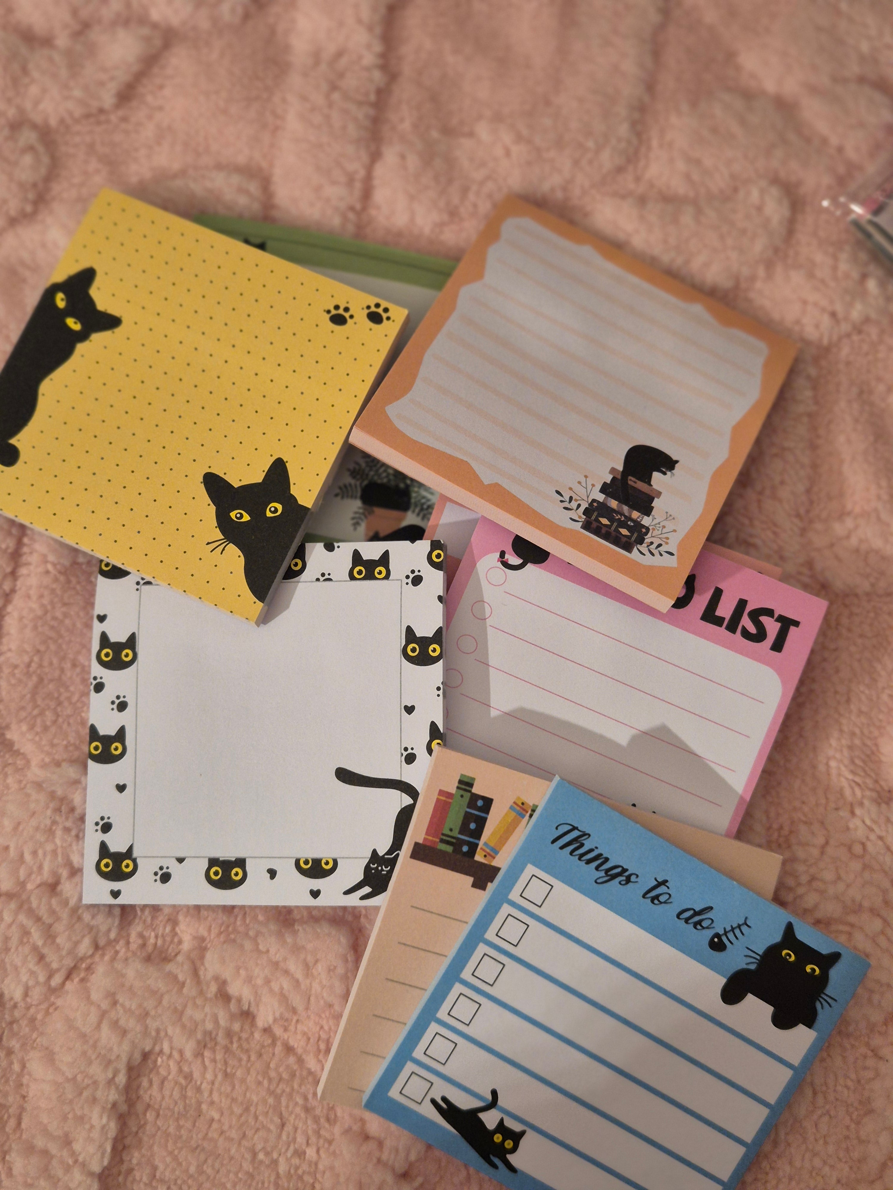 Bloc-notes adhésif chat – modèle mignon