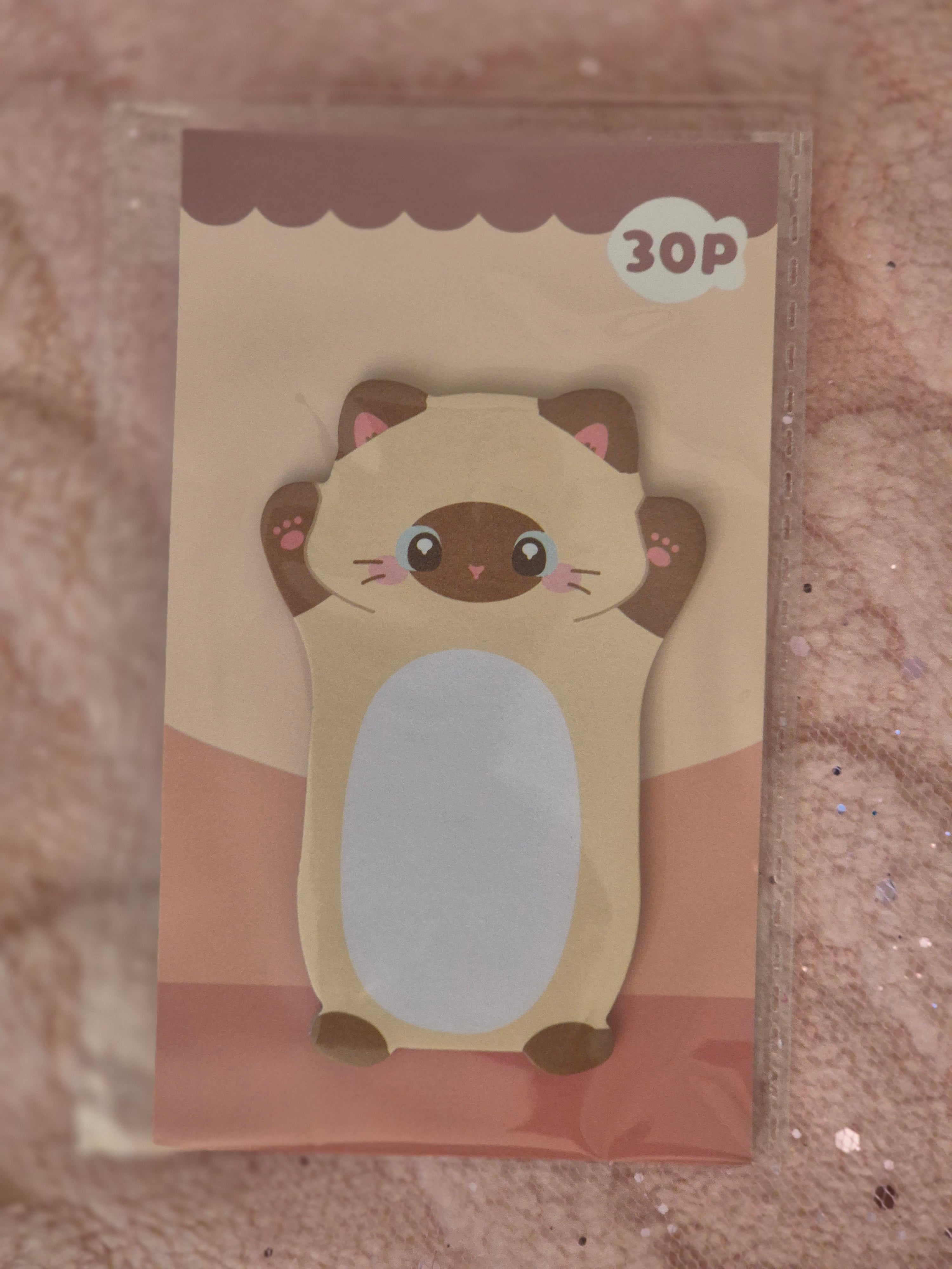 Mini notes Kawaii chat Papouille