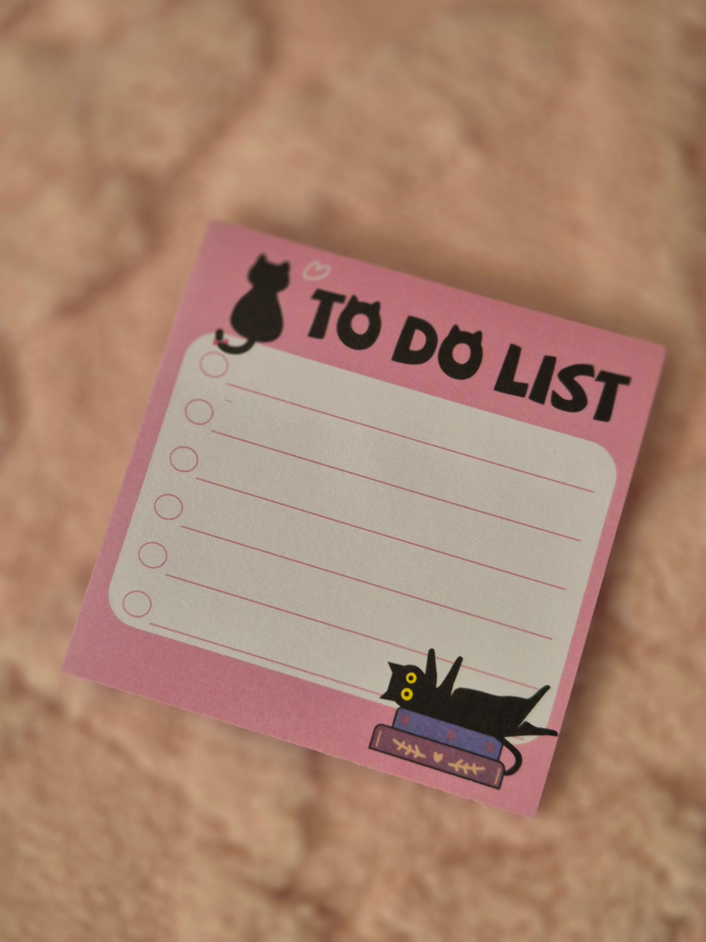 Bloc-notes adhésif chat – modèle mignon