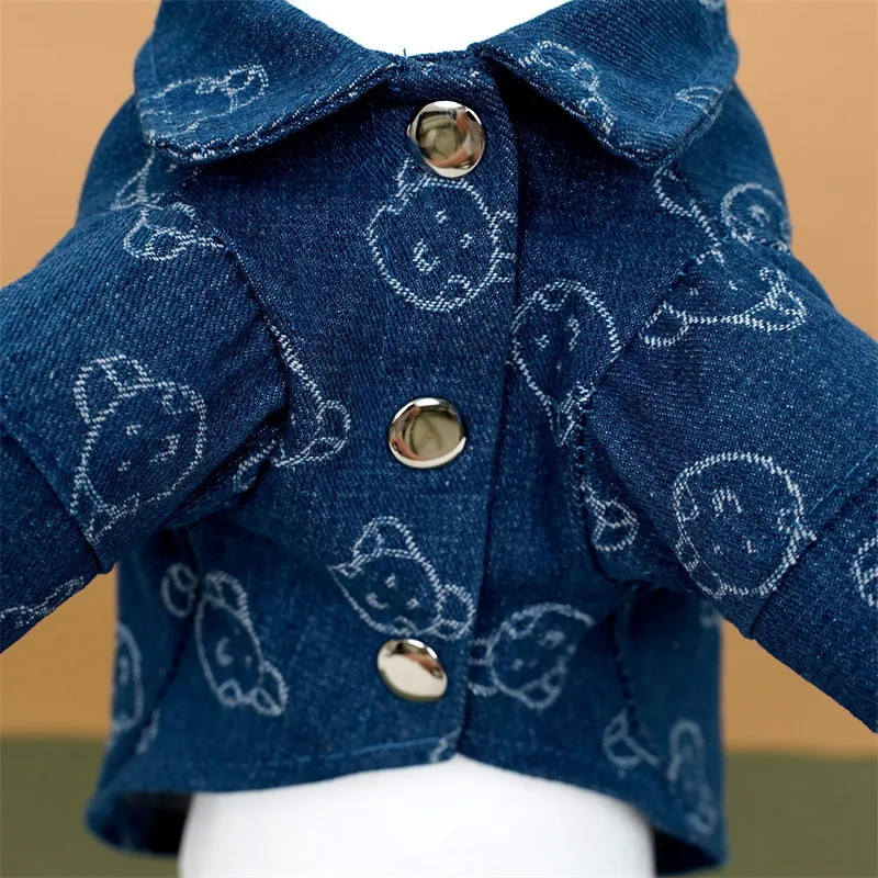 🐻🦋 Chemise en jean pour chat & petit chien
Motif oursons ou papillons
