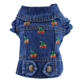 Veste en jean cerises – Spécial printemps