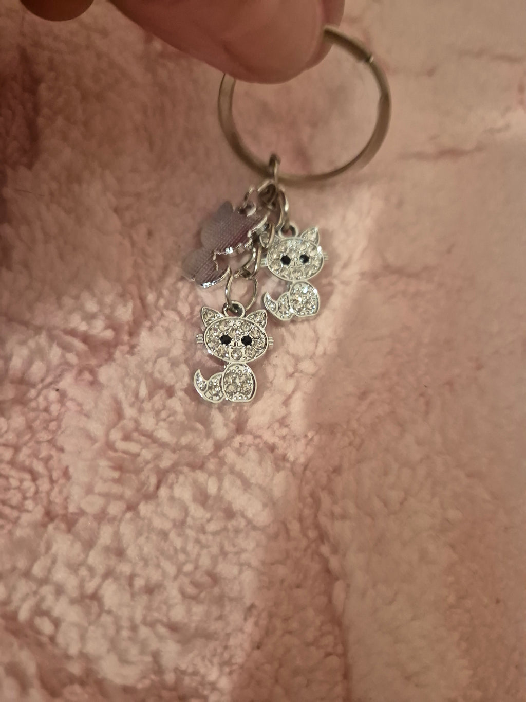 Porte-clés Chat Strass – Trio de Minous