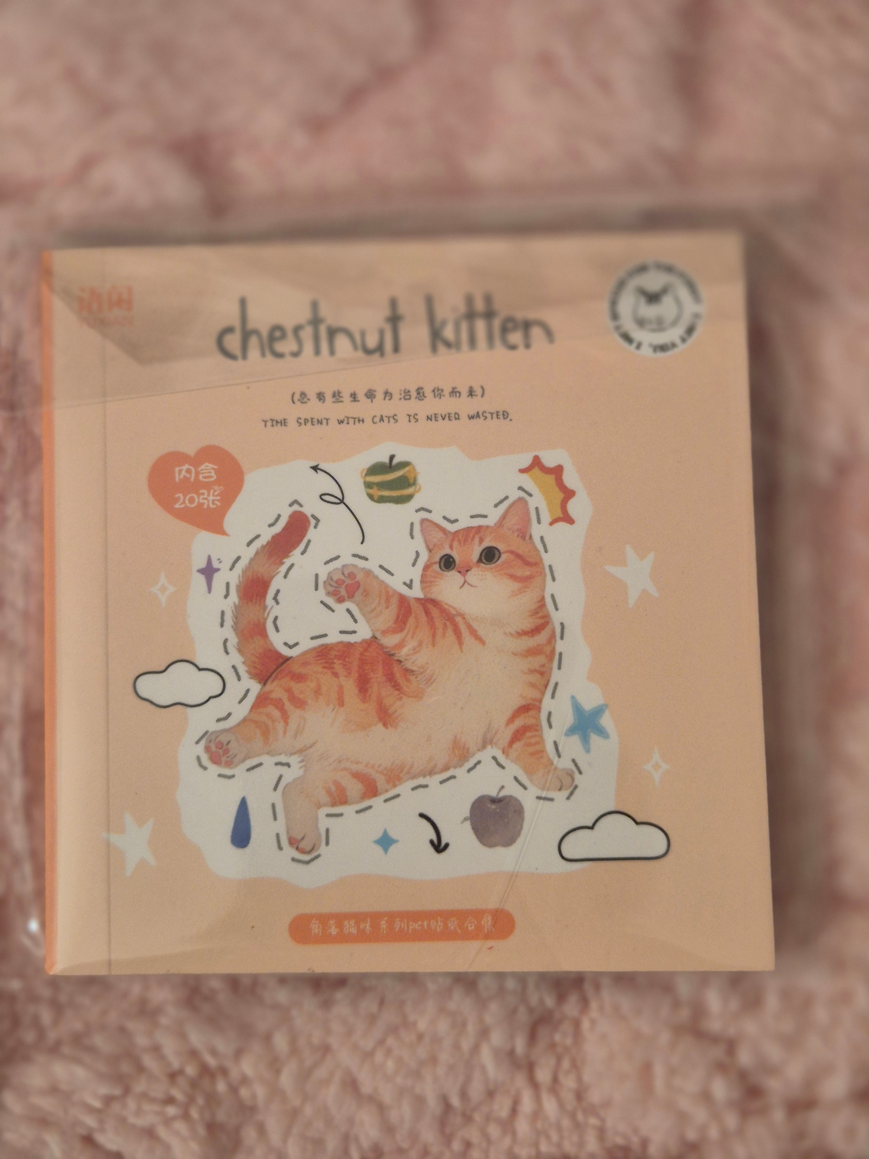 Petit carnet de stickers chats – illustrations mignonnes