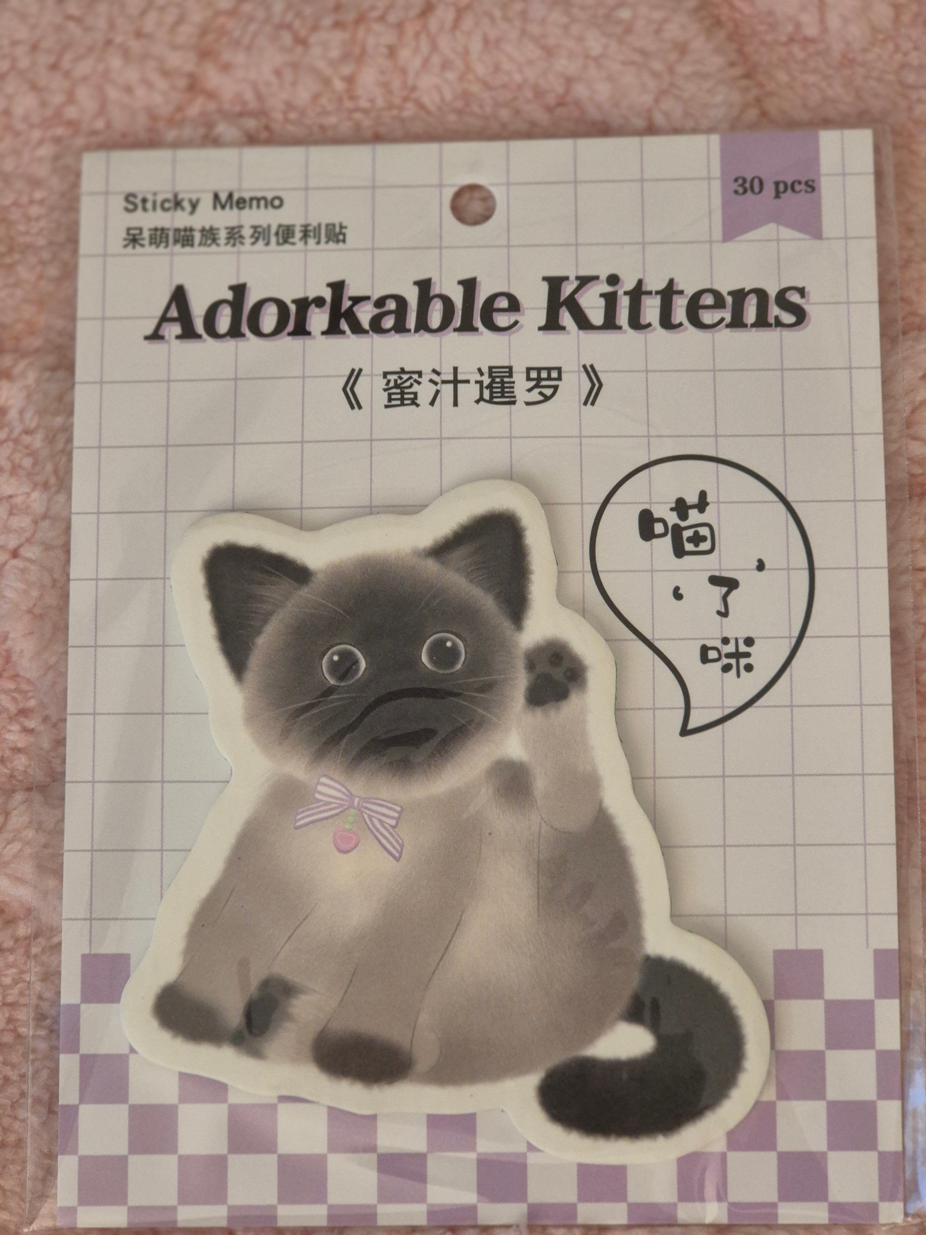 Notes kawaii chat Papouille🐾