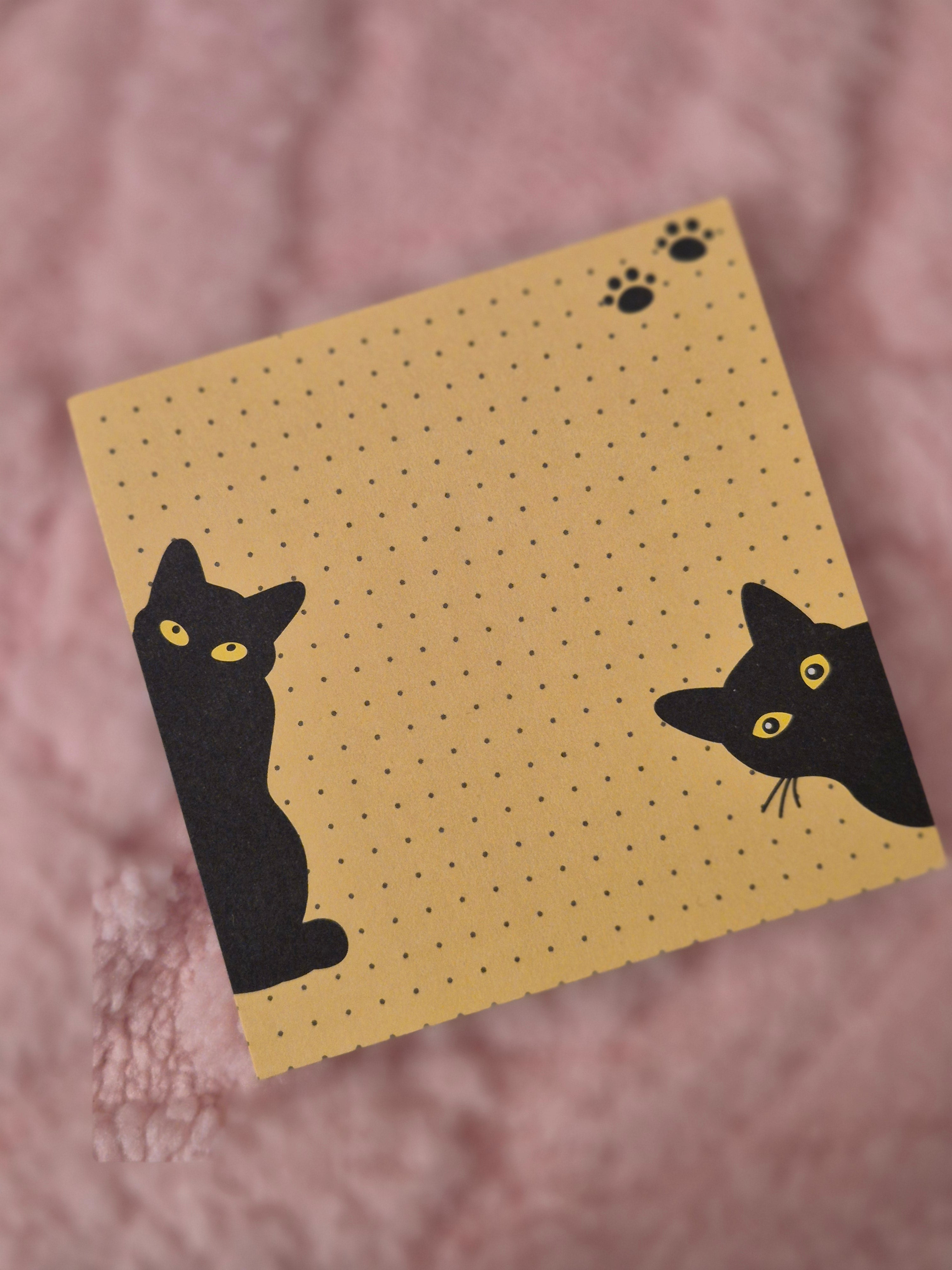 Bloc-notes adhésif chat – modèle mignon