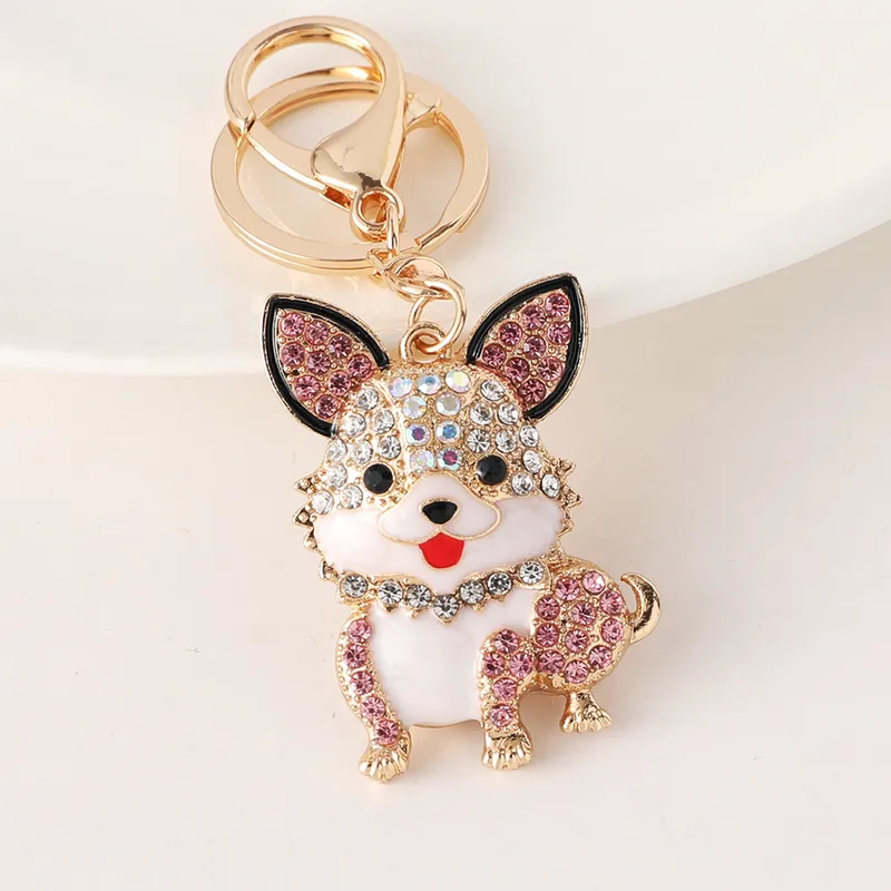 🐶 Porte-clés chien bijou – Accessoire premium
