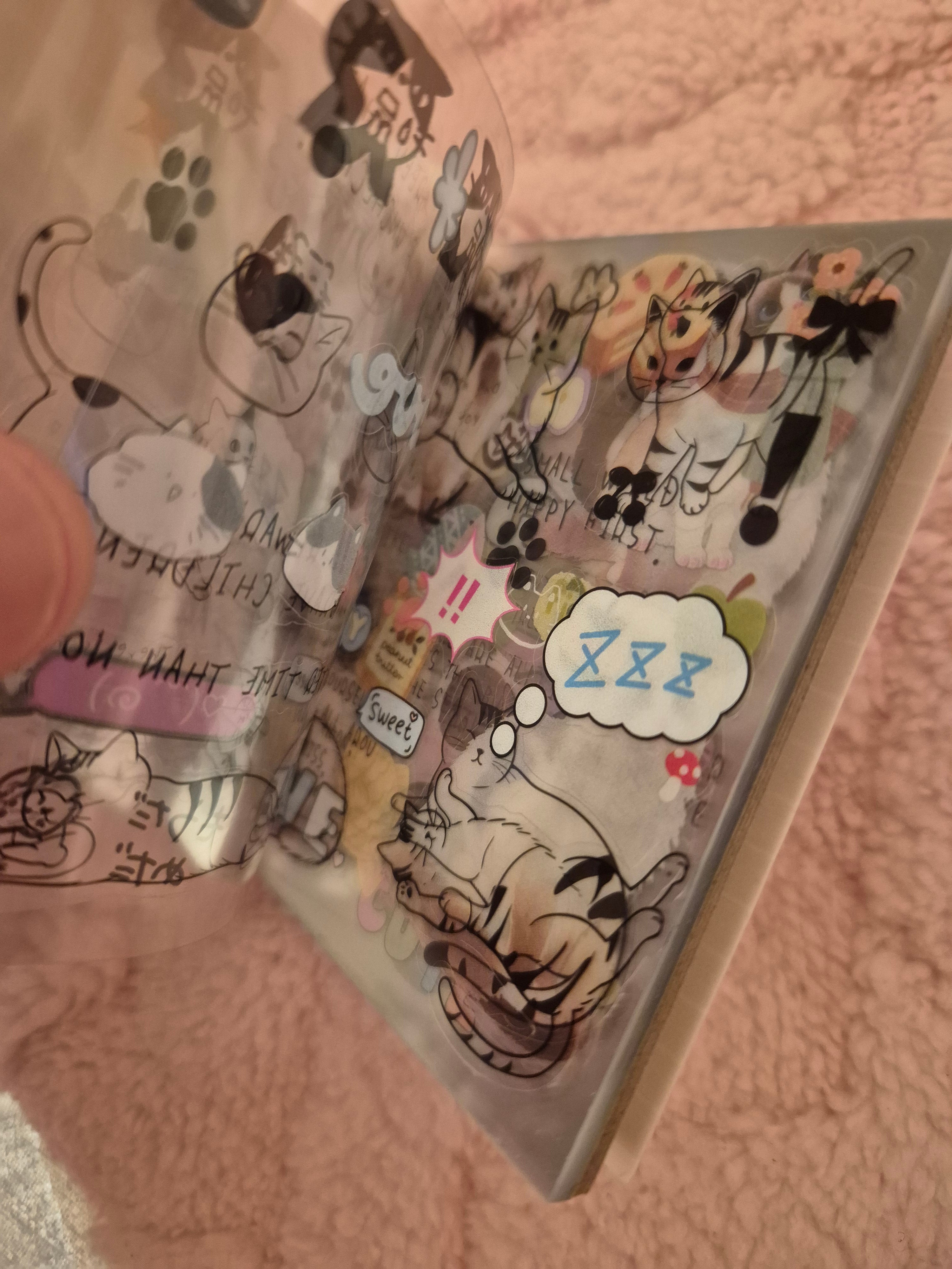Petit carnet de stickers chats – illustrations mignonnes