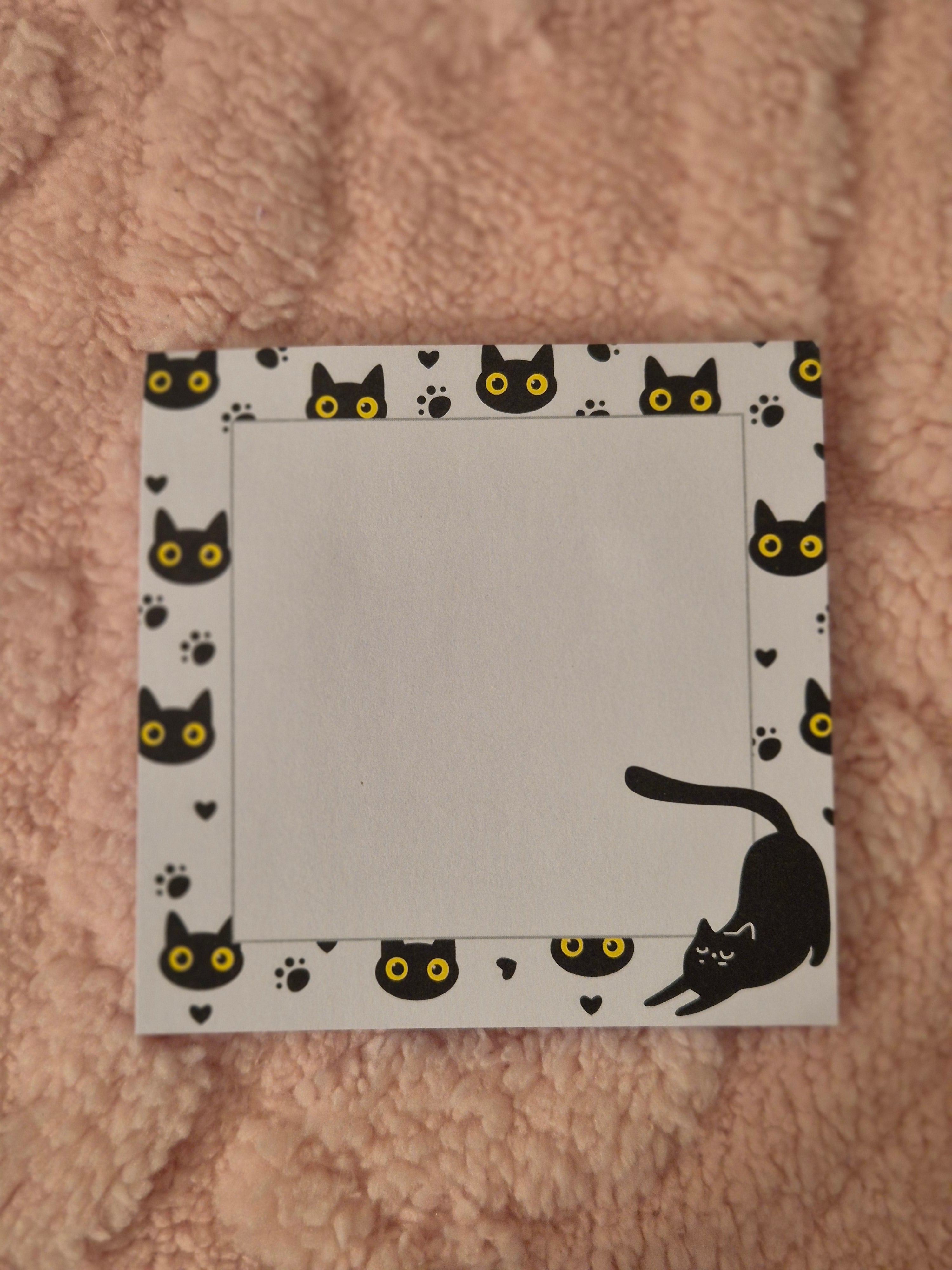 Bloc-notes adhésif chat – modèle mignon