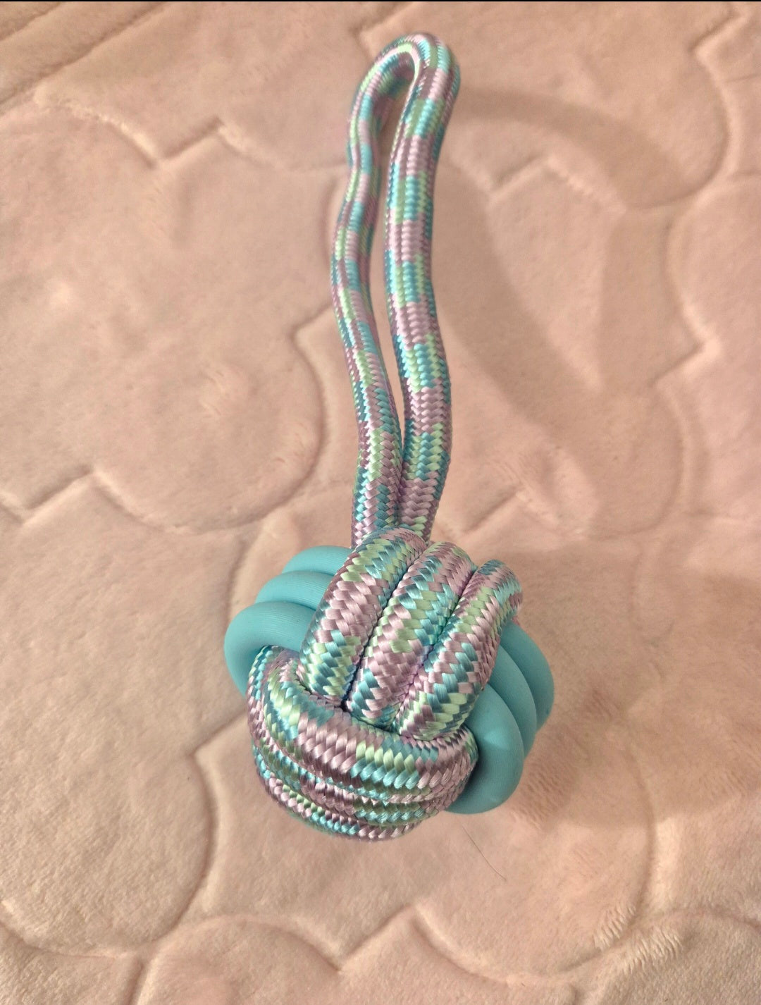 Jouet en corde avec balle nouée pour chien(non indestructible)