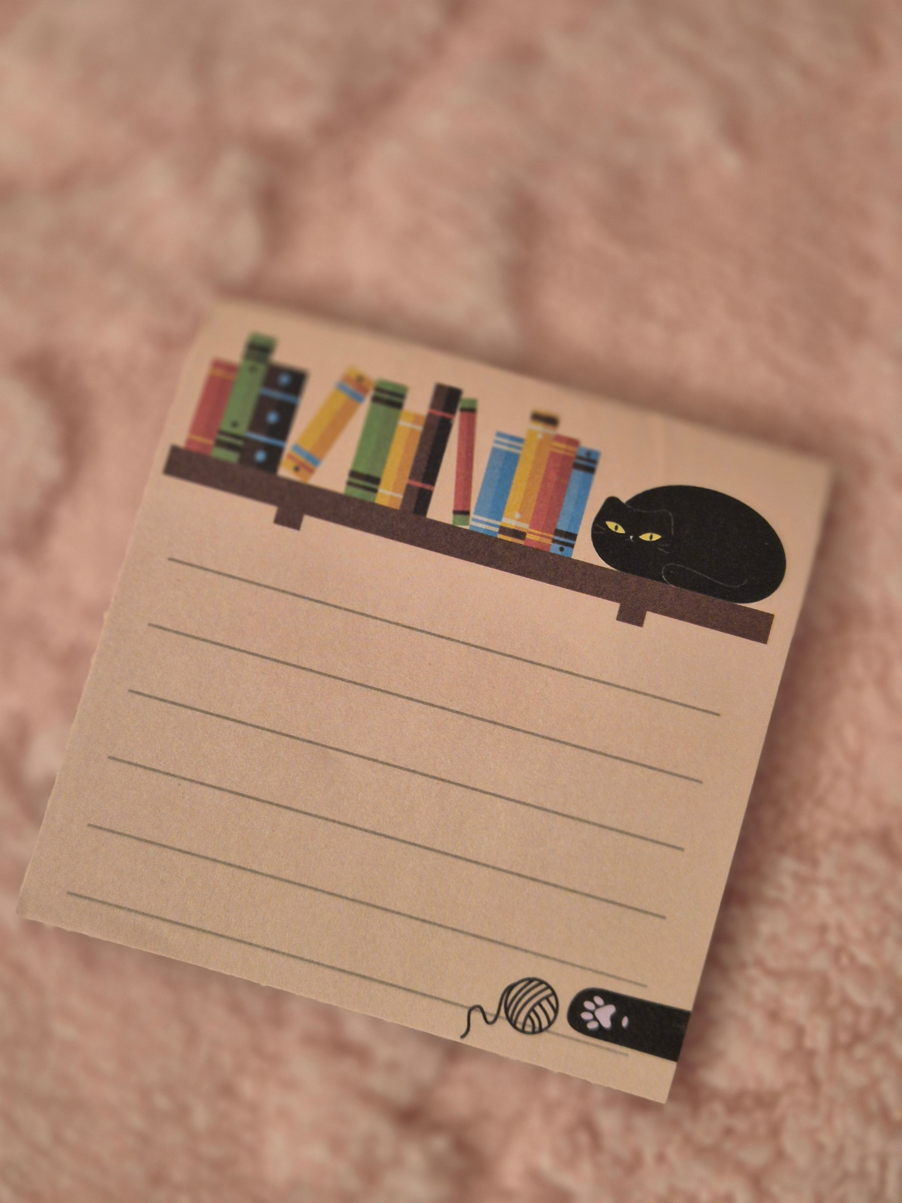 Bloc-notes adhésif chat – modèle mignon