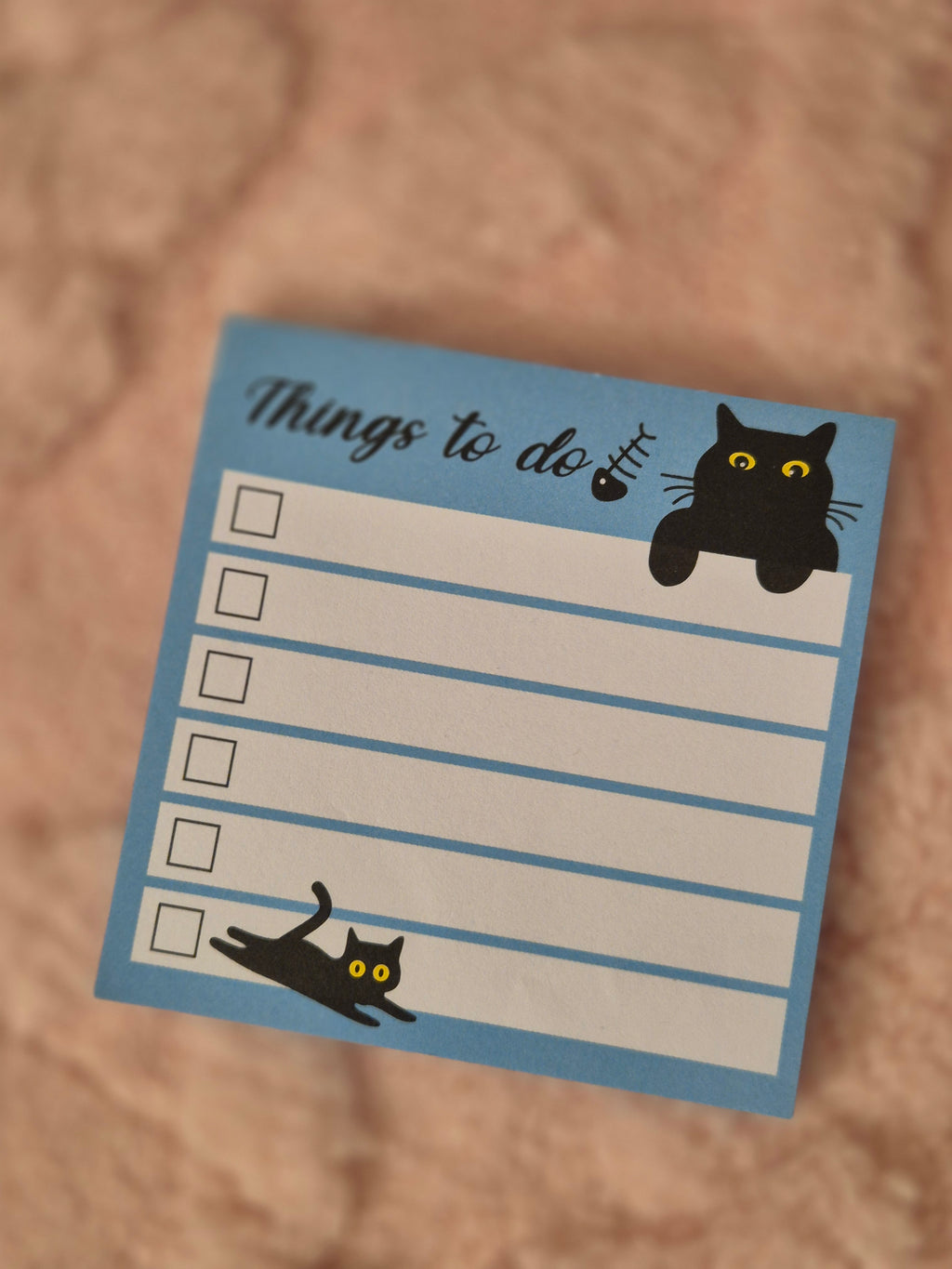 Bloc-notes adhésif chat – modèle mignon