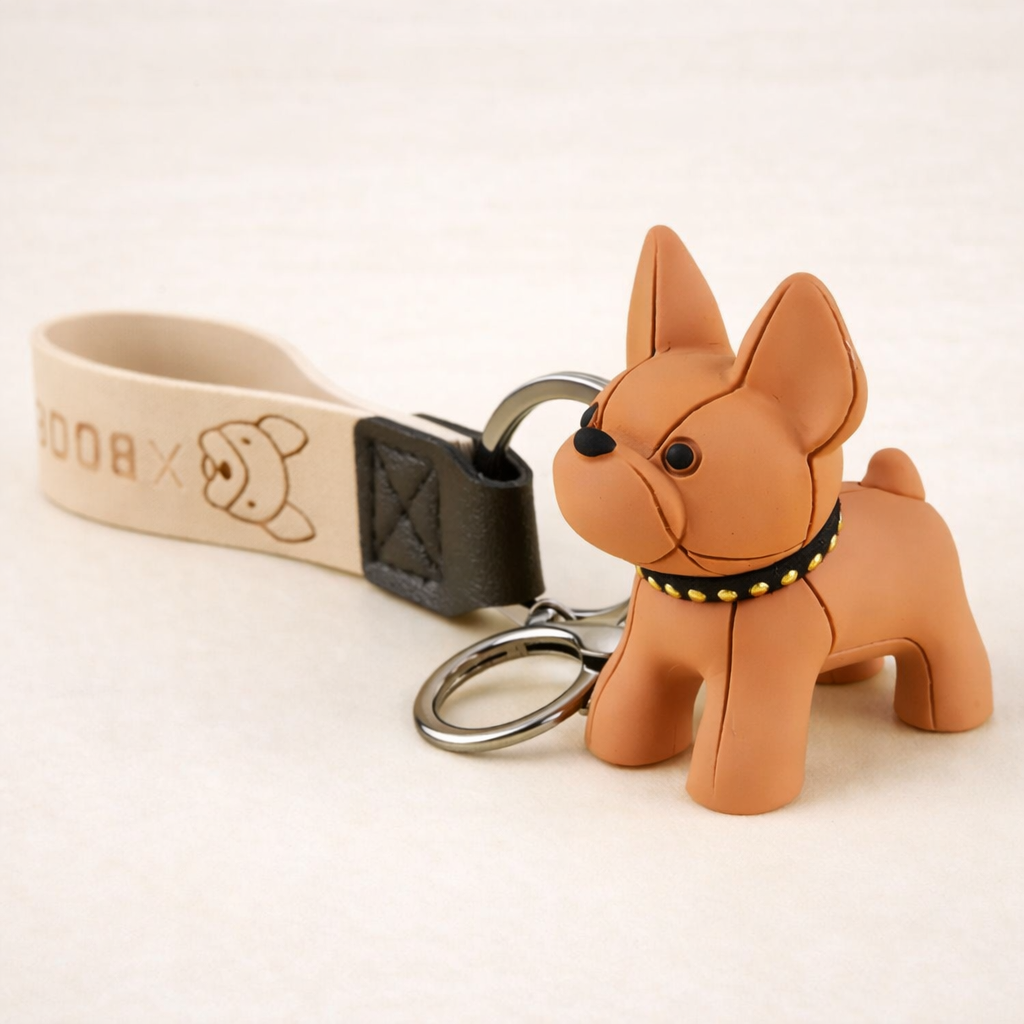 Porte-clés chien Papouille 🐶✨